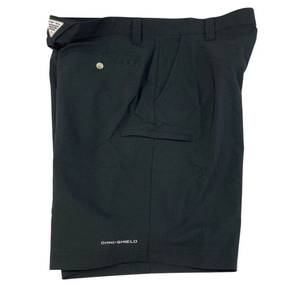 Columbia PFG Mens Omni-Shield Black Fishing Shorts Size 36 - Picture 2 of 8